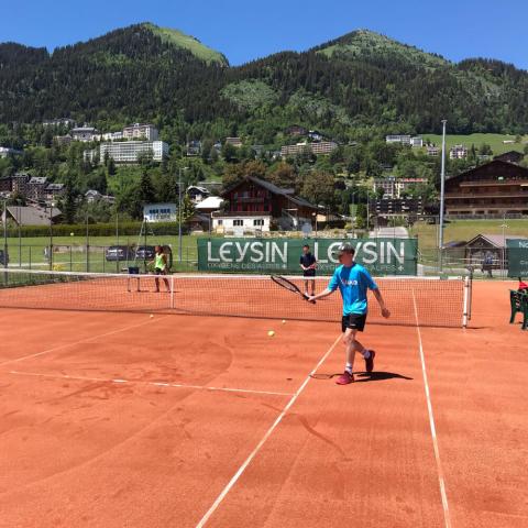 Alpadia Leysin Language Camp Premium+ Tennis activity