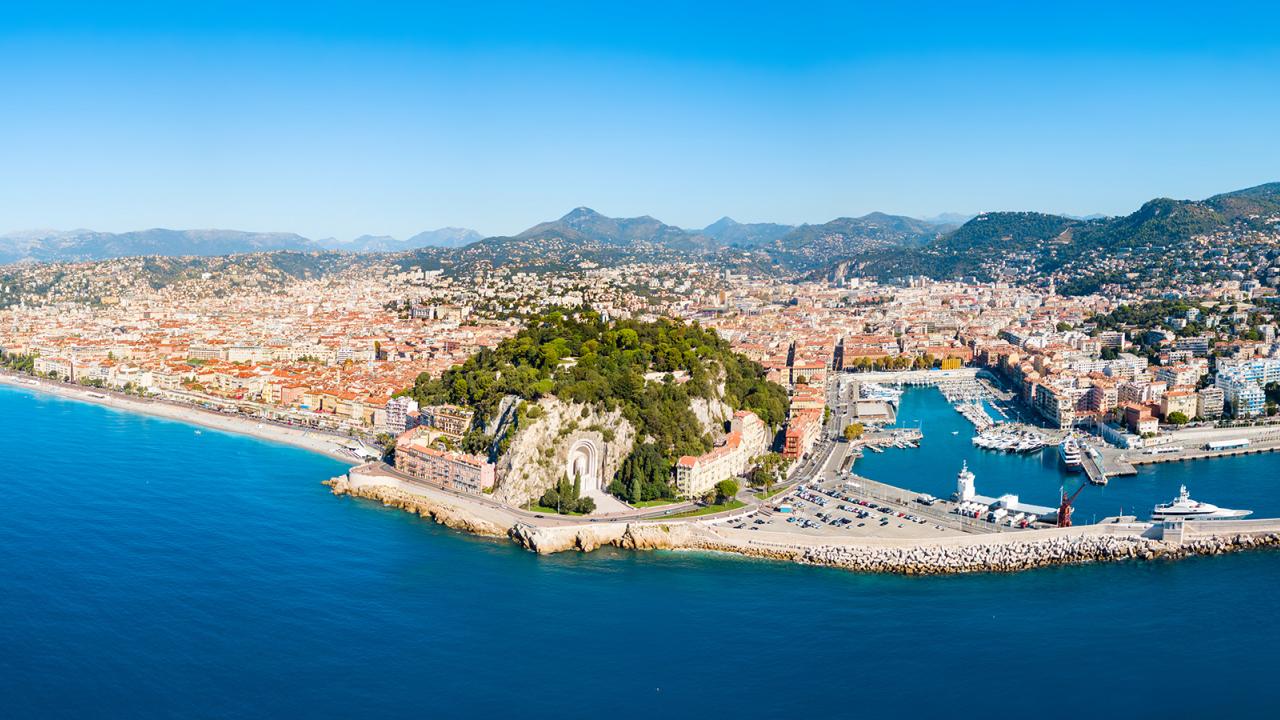 Panoramic view of Nice