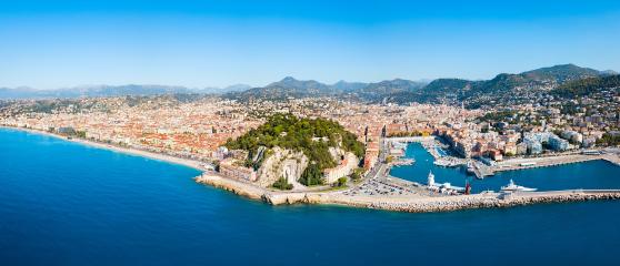 Panoramic view of Nice