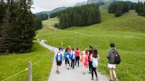 Hiking at Alpadia Engelberg Summer Camp