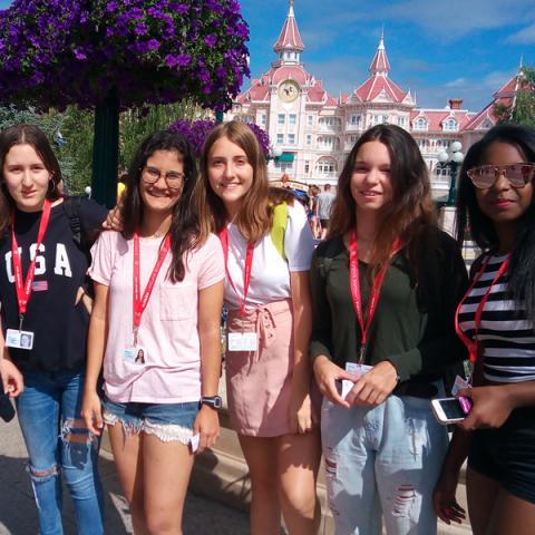 alpadia students at disneyland paris