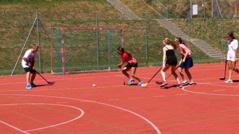 Alpadia Leysin Language Camp hockey game