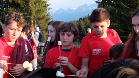 Alpadia Leysin Language Camp BBQ