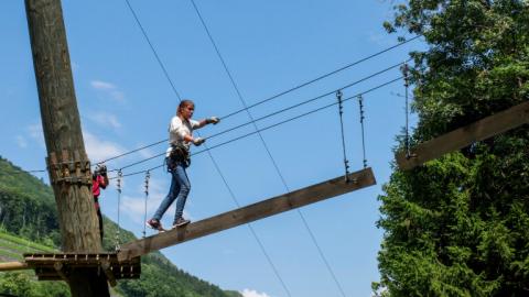 Alpadia Leysin Language Camp tree top adventures