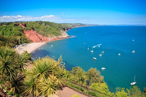 Babbacombe beach, Torquay, Devon