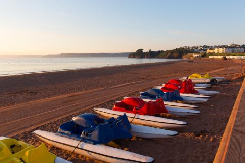 Torquay beach pedalos