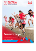 alpadia summer camps brochure 2021